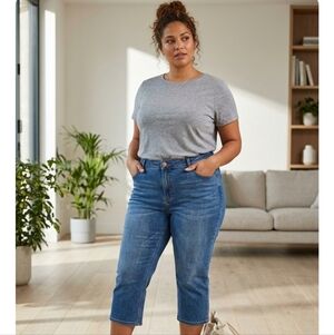 George Blue Straight Leg Jeans Classic Fit Size 18 Good Condition